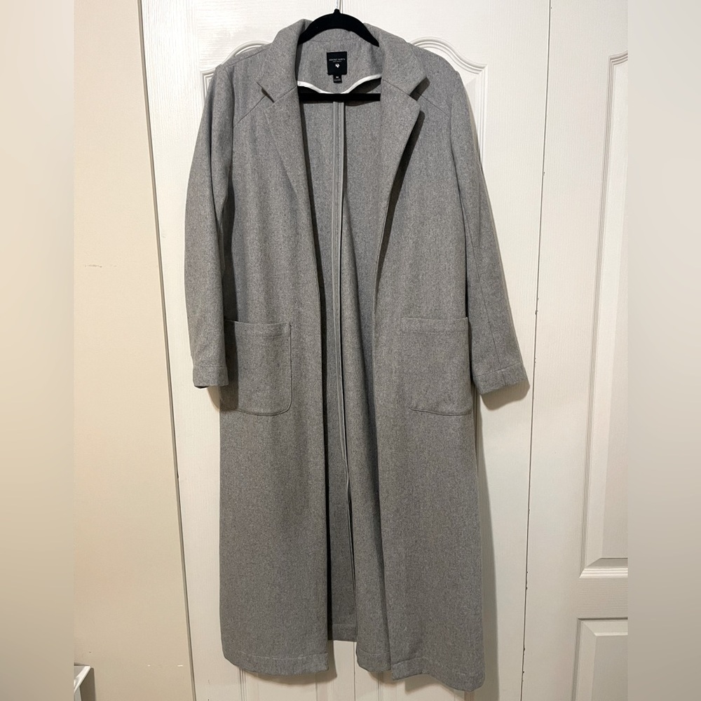 Against Nudity Montreal Wool Blend Grey Long Coat Women  Size M US
